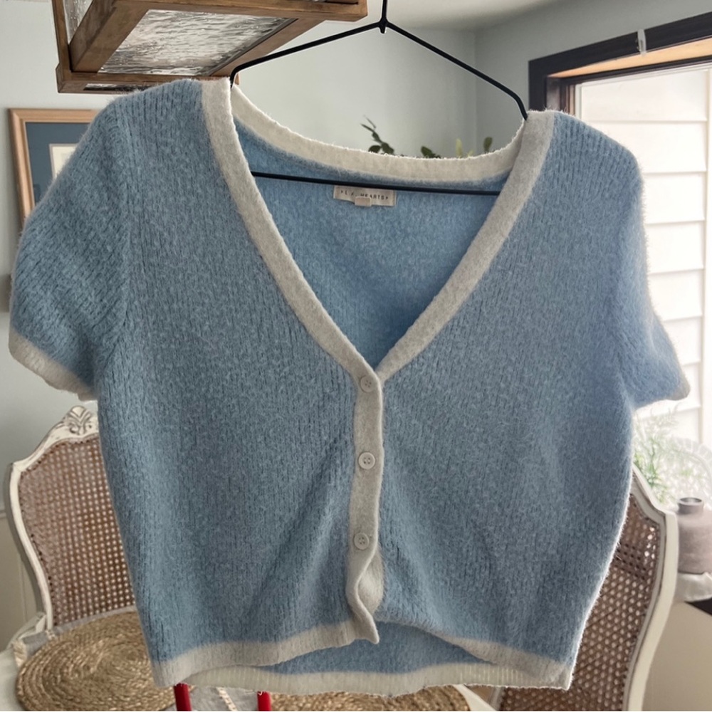L.A. Hearts Baby Blue Sweater